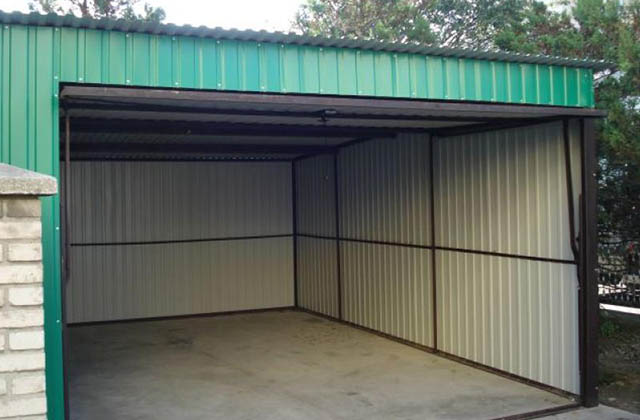 Garaż blaszany akrylowy